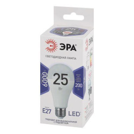 Лампа светодиодная A65-25W-860-E27 грушевидная 2000лм Эра Б0035336