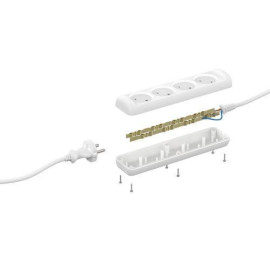 Удлинитель 4х3м без заземл. 6А IP20 UX-4-3m ШВВП 2х0.75 Эра Б0038560