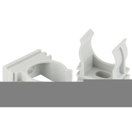 Держатель для труб (клипса) d40мм сер. Эра Б0039111