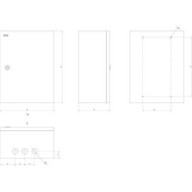 Корпус ЩМП-04 400х300х175 IP31 NO_SIMPLE_SHMP-04_IP31 метал. SIMPLE Эра Б0041655