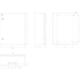 Корпус ЩМП-06 500х400х175 IP31 NO_SIMPLE_SHMP-06_IP31 метал. SIMPLE Эра Б0041657