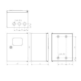 Корпус ЩМПг (окно)-00 290х220х175 IP54 NO_SIMPLE_STM_SHMPg(okno)-00_IP54 метал. Эра Б0041659