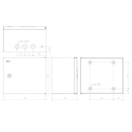 Корпус ЩМПг-02 250х300х175 IP54 NO_SIMPLE_STM_SHMPg-02_IP54 метал. Эра Б0041665
