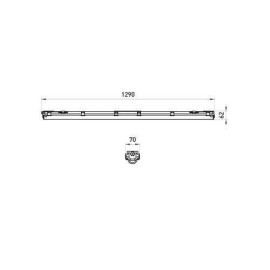 Светильник под светодиодную лампу SPP-101-0-001-120 T8 G13 1200мм IP65 Эра Б0043655