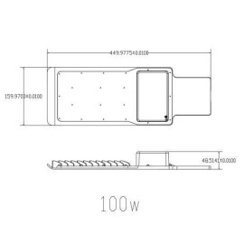 Светильник светодиодный SPP-503-0-50K-100 100Вт 5000К IP65 10000лм КСС:Ш-С уличный консольный (аналог ДКУ) Эра Б0043669