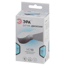 Датчик движения MD 013 1200Вт 180гр 12м (501000) бел. Эра Б0043790
