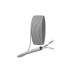 Кабель витая пара U/UTP кат.5E 2х2х24AWG solid CU PVC сер. (м) Эра Б0044428