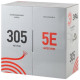 Кабель витая пара U/UTP кат.5E 4х2х24AWG solid CU PE Outdoor черн. (м) Эра Б0044431