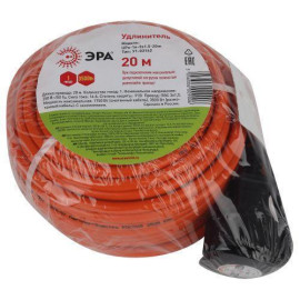 Удлинитель-шнур 1х20м с заземл. 16А IP20 UPx-1e-3х1.5-20m ПВС 3х1.5 (бухта) Эра Б0046816