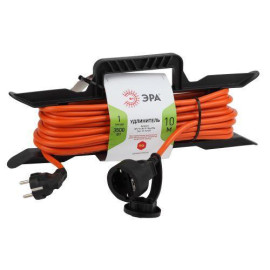 Удлинитель-шнур на рамке 1х10м с заземл. 16А IP20 UFx-1e-3х1.5-10m ПВС 3х1.5 Эра Б0046828