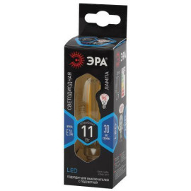 Лампа светодиодная филаментная F-LED B35-11W-840-E14 11Вт B35 свеча 4000К нейтр. бел. E14 Эра Б0046987