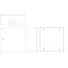 Корпус навесной ЩМПг-05 400х400х175 IP54 метал. SIMPLE Эра Б0047694