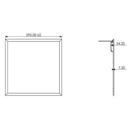 Светильник светодиодный SPL-510-W-65K-040 40Вт 6500К IP40 3420лм 595х595х8 без драйвера панель бел. Эра Б0048926