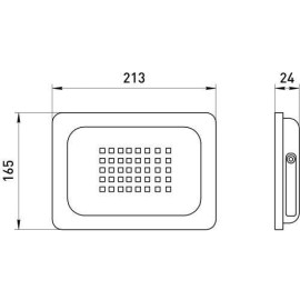 Прожектор светодиодный LPR-023-0-65K-100 100Вт 6500К 8000лм IP65 185х176х37 уличный Эра Б0052026