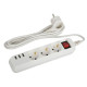 Удлинитель 3х1.5м с заземл. +3xUSBA 10А с выкл. U-3es-1.5m-USB Эра Б0052900