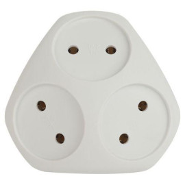 Разветвитель 3-м без заземл. 10А IP20 SPx-3-W бел. Эра Б0053481