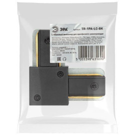 Коннектор TR-1PA-LС-BK L-образ. для 1ф шинопровода черн. Эра Б0054466