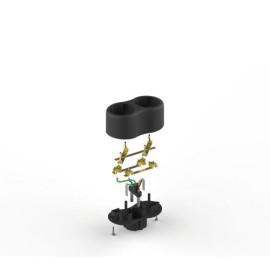 Разветвитель электрический SPx-2e-B на 2 розетки с заземл. 16А черн. Эра Б0059722