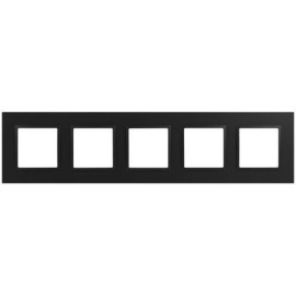 Рамка 5-м Elegance 14-5015-05 Classic для розеток и выключателей антрацит Эра Б0060595