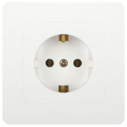 Розетка 1-м СП Style 7-202-01 16А 250В IP20 2P+E Schuko с заземл. бел. Intro Б0060619