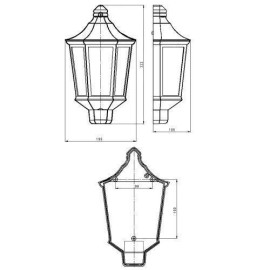 Светильник садово-парковый НБУ 06-60-003 Ника 60Вт черн. бел. основание матов. Эра Б0061158