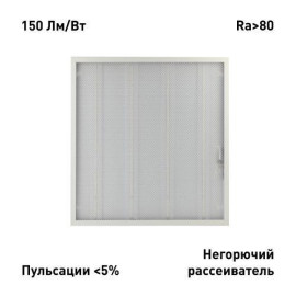 Светильник светодиодный SPO-6-24-6K-P 24Вт 6500К IP40 3600лм 125лм/Вт 595х595х19 призма Эра Б0061285