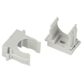 Держатель для труб (клипса) d20мм для прямого монтажа CLIP-20-G-MP сер. (уп.100шт) Эра Б0062104