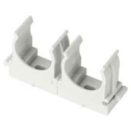 Держатель для труб (клипса) d20мм для прямого монтажа CLIP-20-G-MP сер. (уп.100шт) Эра Б0062104