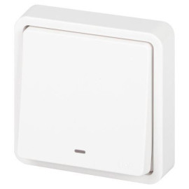 Выключатель Эксперт 11-1522-01 с подсветкой IP55 10АХ-250В СУ бел. Эра Б0063279