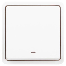 Выключатель Эксперт 11-1522-01 с подсветкой IP55 10АХ-250В СУ бел. Эра Б0063279