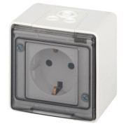 Розетка Эксперт 11-2501-01 2P+E IP55 16А-250В ОУ бел. Эра Б0063294