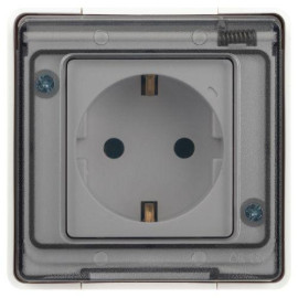 Розетка Эксперт 11-2501-01 2P+E IP55 16А-250В ОУ бел. Эра Б0063294