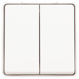 Переключатель Эксперт 11-1506-01 двойн. IP55 10АХ-250В ОУ бел. Эра Б0063295