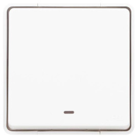 Выключатель Эксперт 11-1502-01 с подсветкой IP55 10АХ-250В ОУ бел. Эра Б0063305