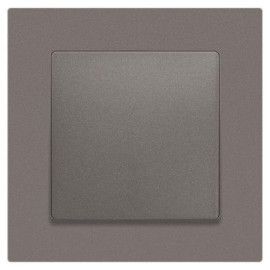 Выключатель 1-кл. СП Accent 6-101-09 10А IP20 250В AL/CU титан Intro Б0063440