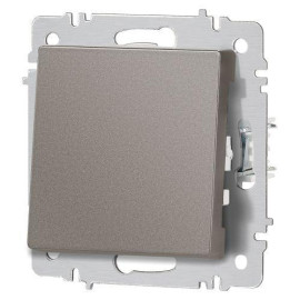 Выключатель 1-кл. СП Accent 6-101-09 10А IP20 250В AL/CU титан Intro Б0063440