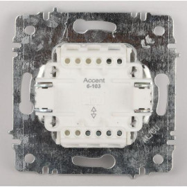 Переключатель 1-кл. СП Accent 6-103-01 10А IP20 250В AL/CU бел. Intro Б0063450