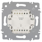 Переключатель 1-кл. СП Accent 6-103-01 10А IP20 250В AL/CU бел. Intro Б0063450