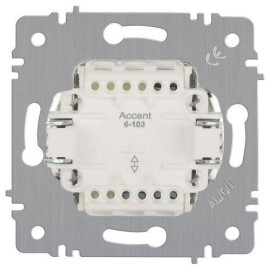 Переключатель 1-кл. СП Accent 6-103-01 10А IP20 250В AL/CU бел. Intro Б0063450