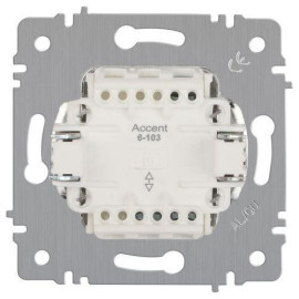 Выключатель 1-кл. СП Accent 6-101-01 10А IP20 250В AL/CU бел. Intro Б0063469