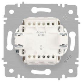 Переключатель 1-кл. СП Accent 6-103-05 10А IP20 250В AL/CU антрацит Intro Б0063470