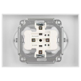 Розетка 2-м СП Accent 6-205-01М 16А IP20 250В 2P+E Schuko AL/CU бел. матов. Intro Б0063487