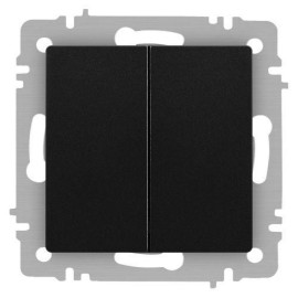 Выключатель 2-кл. СП Accent 6-104-05 10А IP20 250В AL/CU антрацит Intro Б0063488