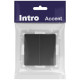 Выключатель 2-кл. СП Accent 6-104-05 10А IP20 250В AL/CU антрацит Intro Б0063488