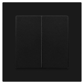 Выключатель 2-кл. СП Accent 6-104-05 10А IP20 250В AL/CU антрацит Intro Б0063488