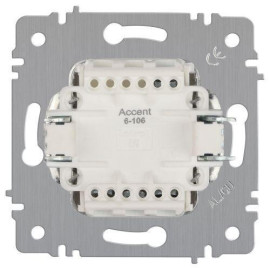 Выключатель 3-кл. СП Accent 6-106-01 10А IP20 250В AL/CU бел. Intro Б0063531