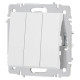 Выключатель 3-кл. СП Accent 6-106-01М 10А IP20 250В AL/CU бел. матов. Intro Б0063532
