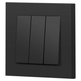 Выключатель 3-кл. СП Accent 6-106-05 10А IP20 250В AL/CU антрацит Intro Б0063540