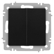 Переключатель 2-кл. СП Accent 6-107-05 10А IP20 250В AL/CU антрацит Intro Б0063564