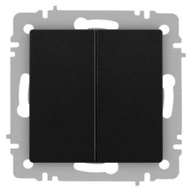 Переключатель 2-кл. СП Accent 6-107-05 10А IP20 250В AL/CU антрацит Intro Б0063564